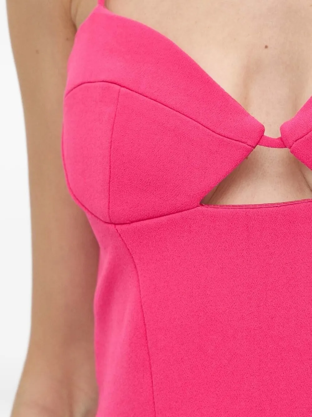 Bardot Uitgesneden midi-jurk Roze