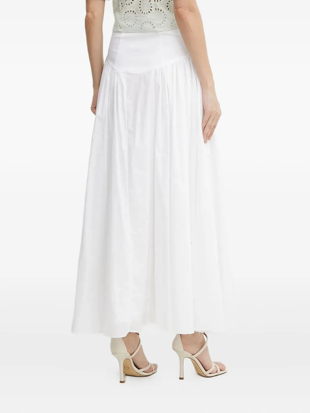 Bardot Gesmockte midi-rok - Wit