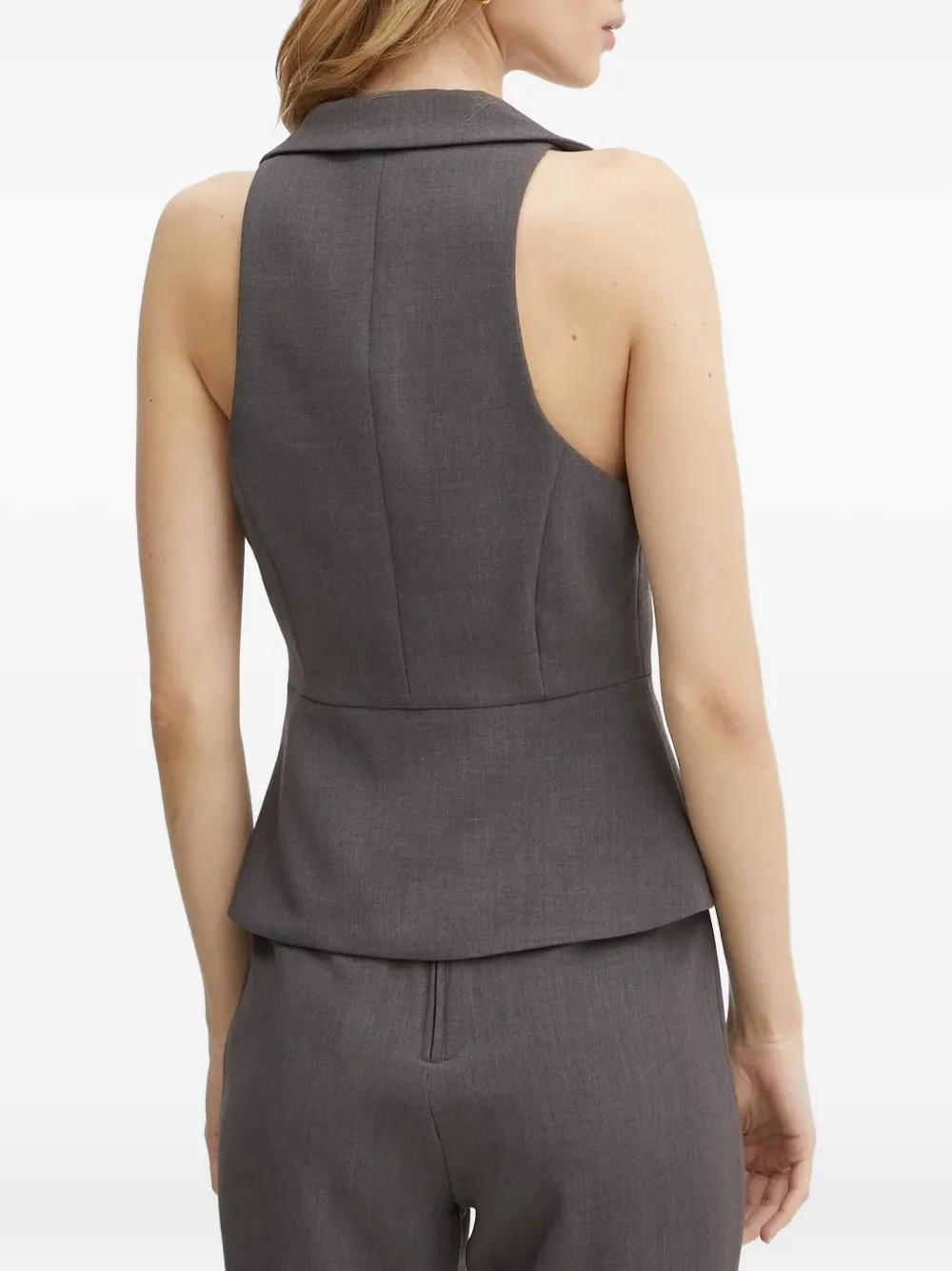 Bardot Top met halternek Grijs