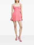 Bardot corset-detail skater mini dress - Pink