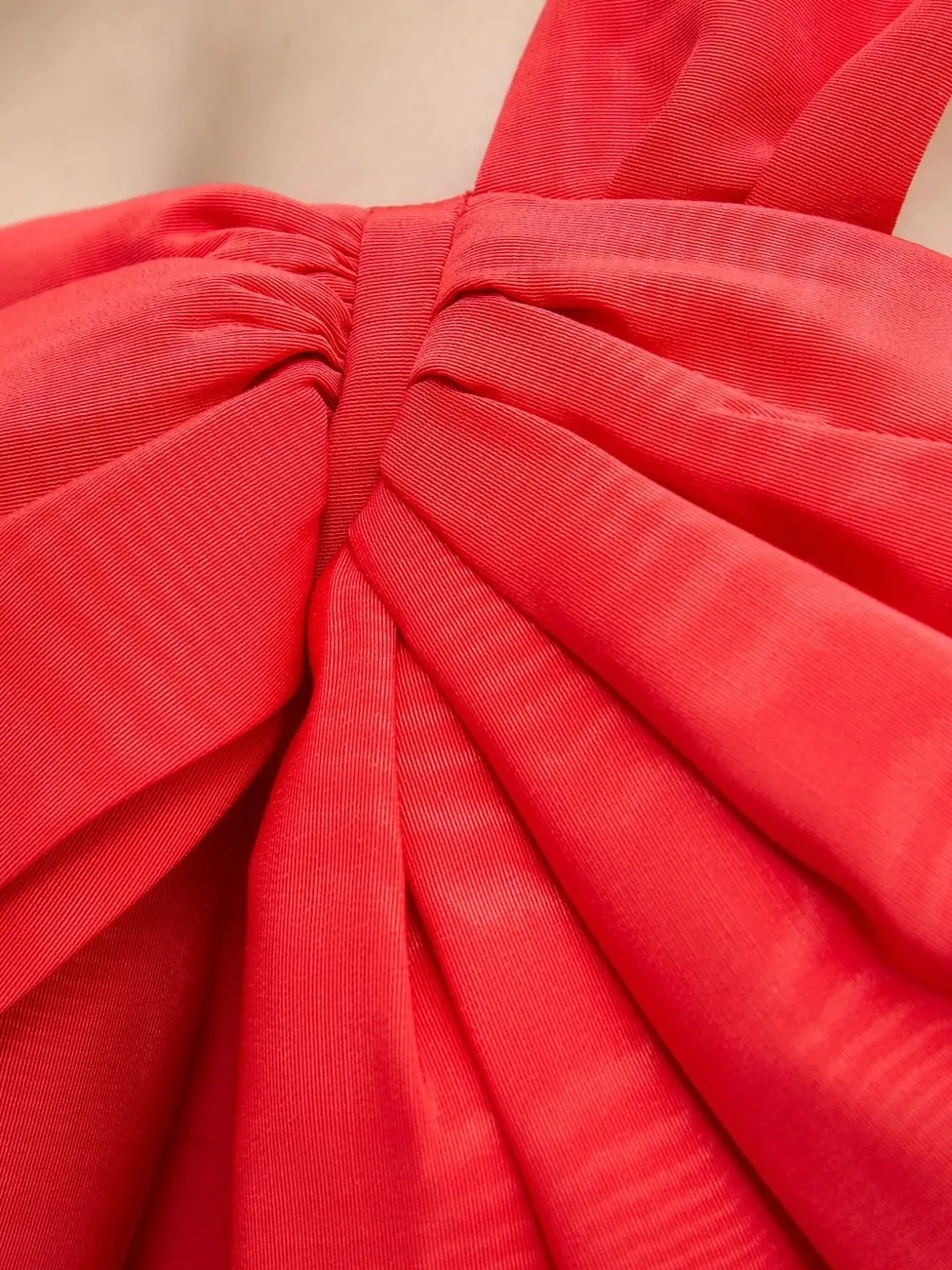 Bardot Asymmetrische mini-jurk met strikdetail Rood