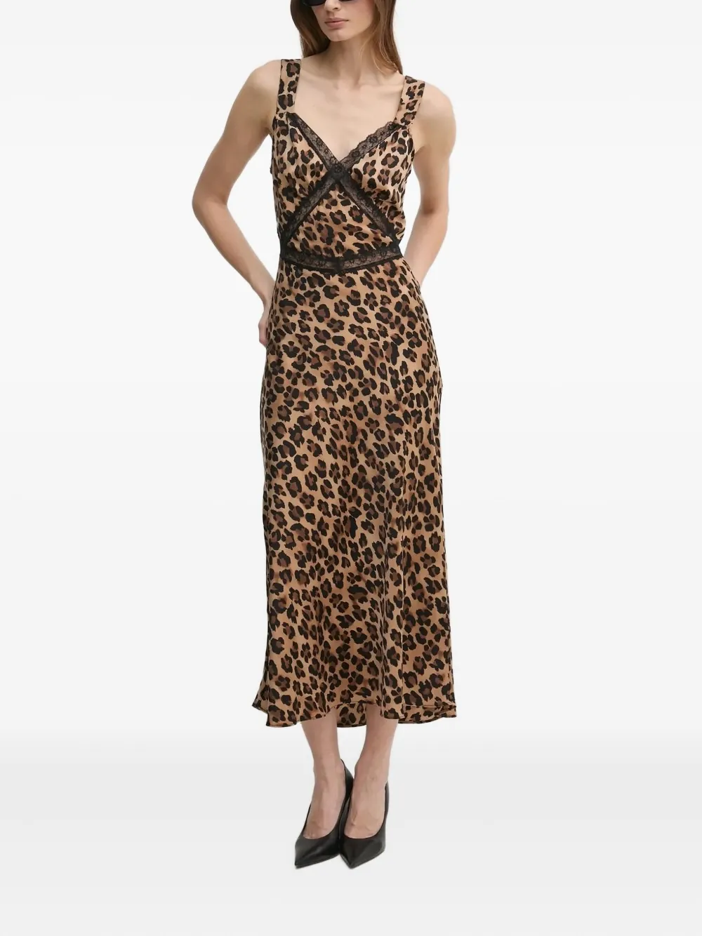 Bardot Emory leopard-print maxi dress - ブラウン Bardot Emory leopard-print maxi dress - ブラウン