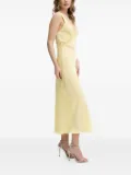 Bardot lace-insert slip midi dress - Yellow