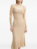 Bardot Rochie textured midi dress - Neutrals