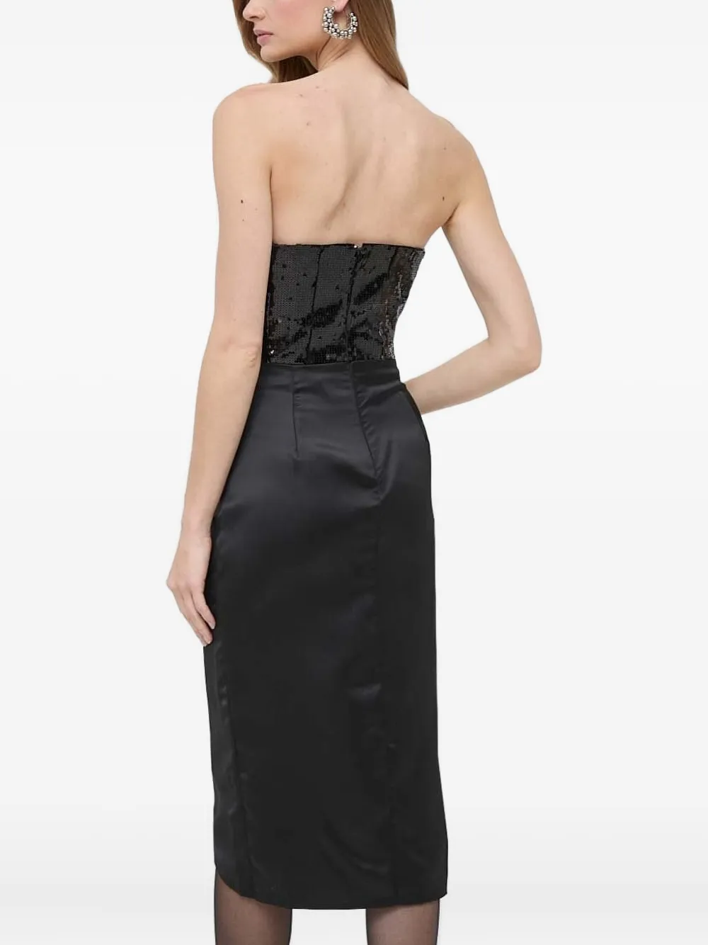 Bardot Asymmetrische jurk - Zwart
