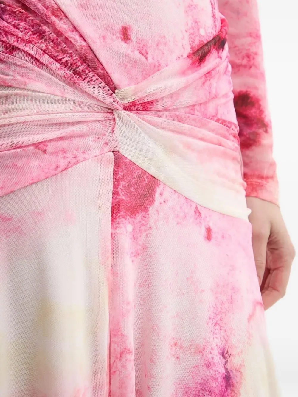 Bardot Midi-jurk met bloemenprint Roze