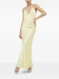 Bardot Capri crystal-embellished satin maxi-dress - Yellow