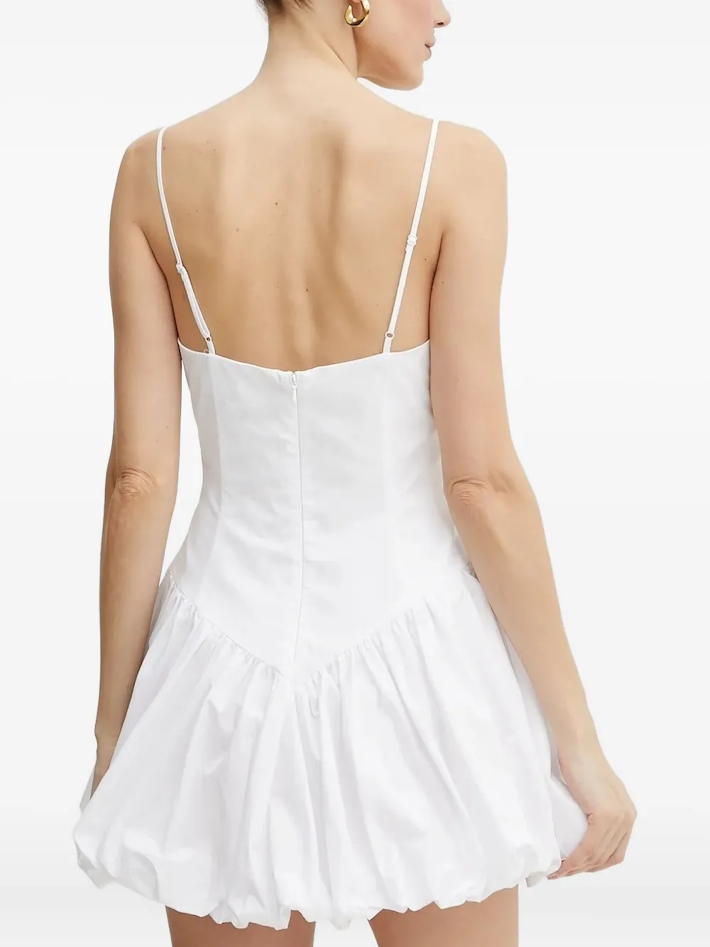 Bardot cotton bubble mini dress Wit