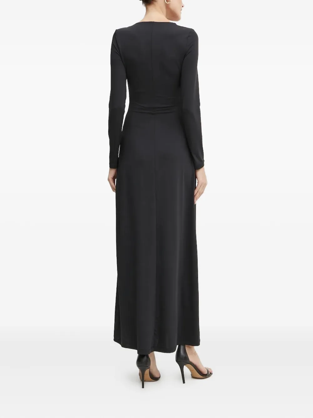 Bardot Remmy plunging-neckline maxi dress - Zwart
