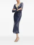 Bardot verona sequin long-sleeve midi dress - Blue