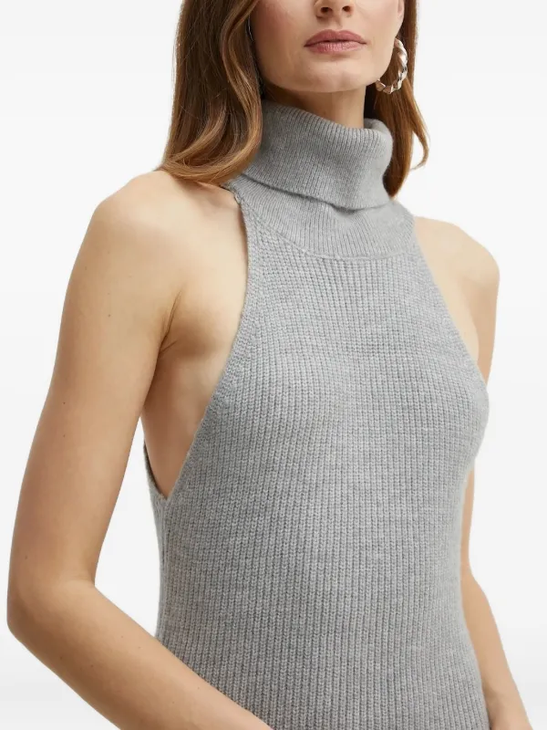 slim fit dress slacks Grey bardot bodycon dress – Benoit main image 1