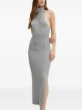 Bardot ribbed turtleneck maxi dress - Grey