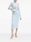 Bardot Olesa cut-out turtleneck midi dress - Blue