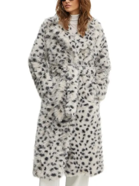 Bardot leopard-print belted coat