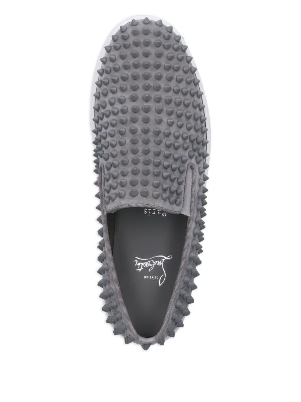 Christian Louboutin Spikeboat Sneakers | Grey | FARFETCH