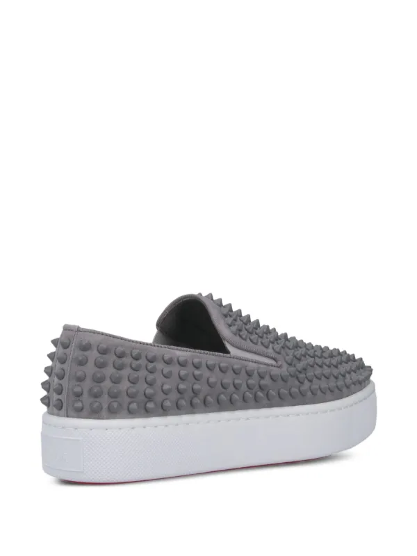 Men’s Christian Louboutin spike boat slip on sneakers size 42 made in Italy Men main image 3