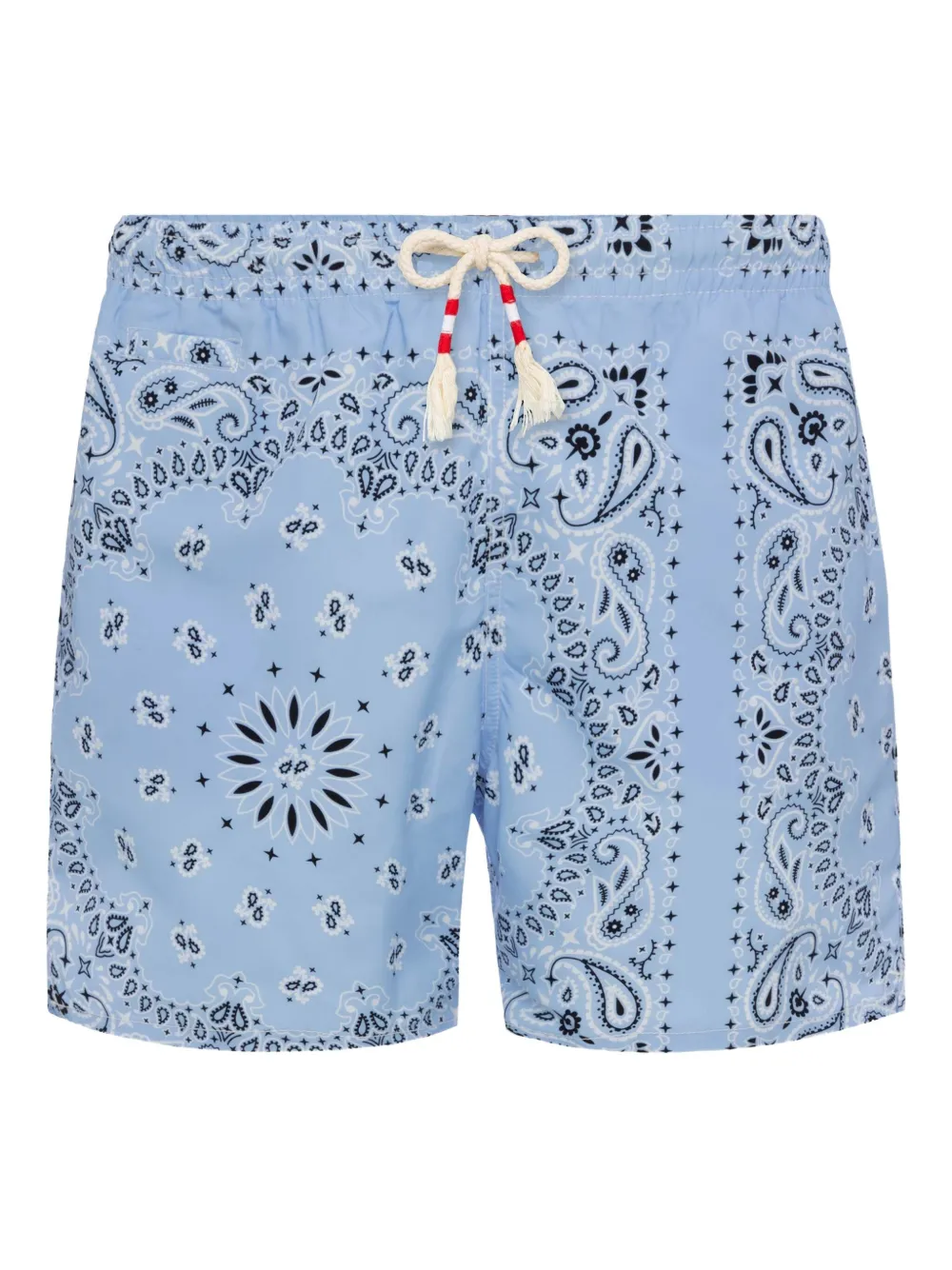 MC2 Saint Barth Kids Zwembroek met bandanaprint Blauw