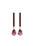 Alice Cicolini teardrop gemstone drop earrings - Gold