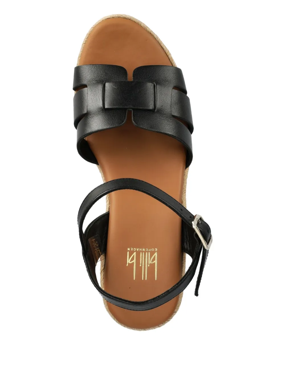 BILLI BI Sandalen met sleehak en enkelbandje Bruin