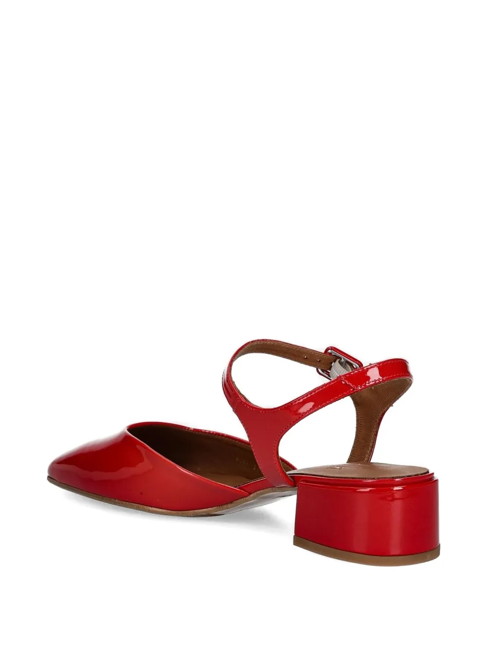 BILLI BI patent leather ankle-strap pumps Red