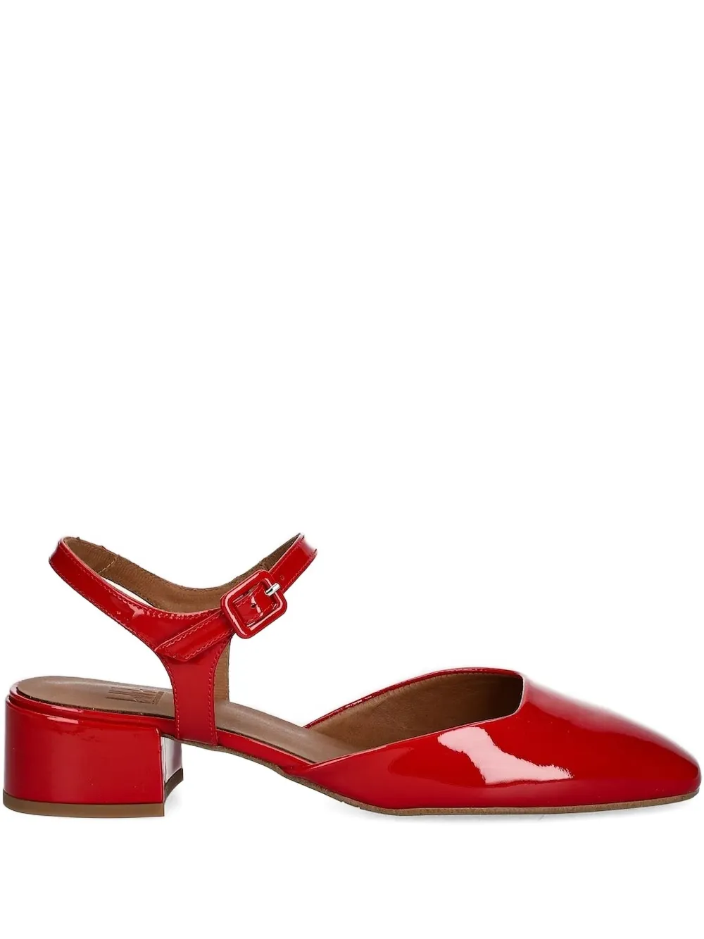BILLI BI patent leather ankle-strap pumps Red