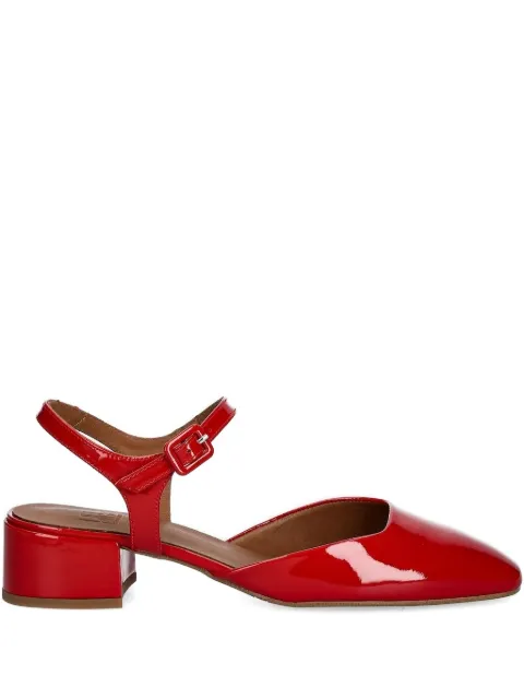 BILLI BI patent leather ankle-strap pumps