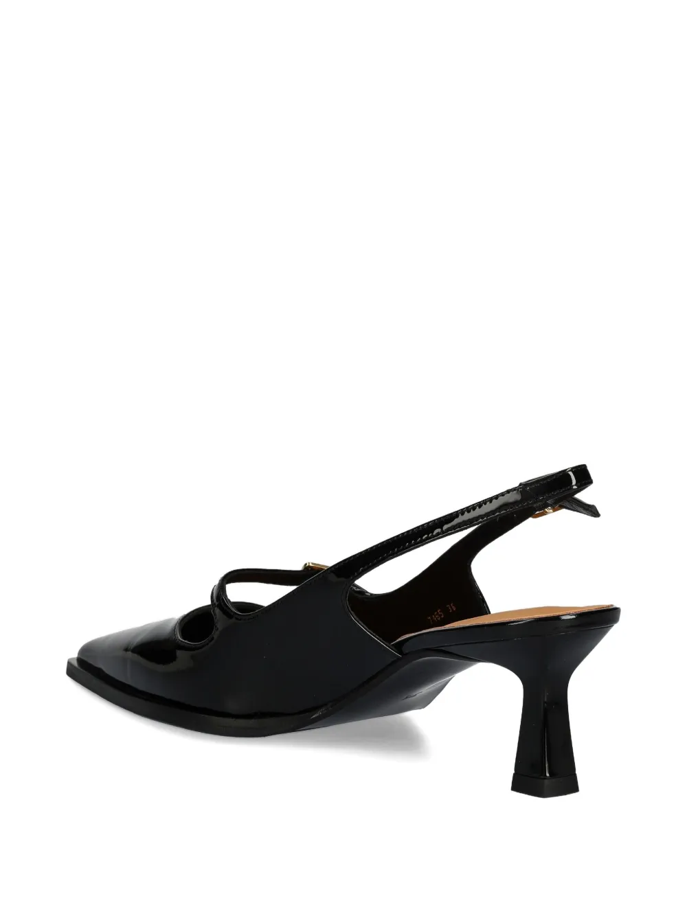 BILLI BI 45 mm slingback pumps met gesp Zwart