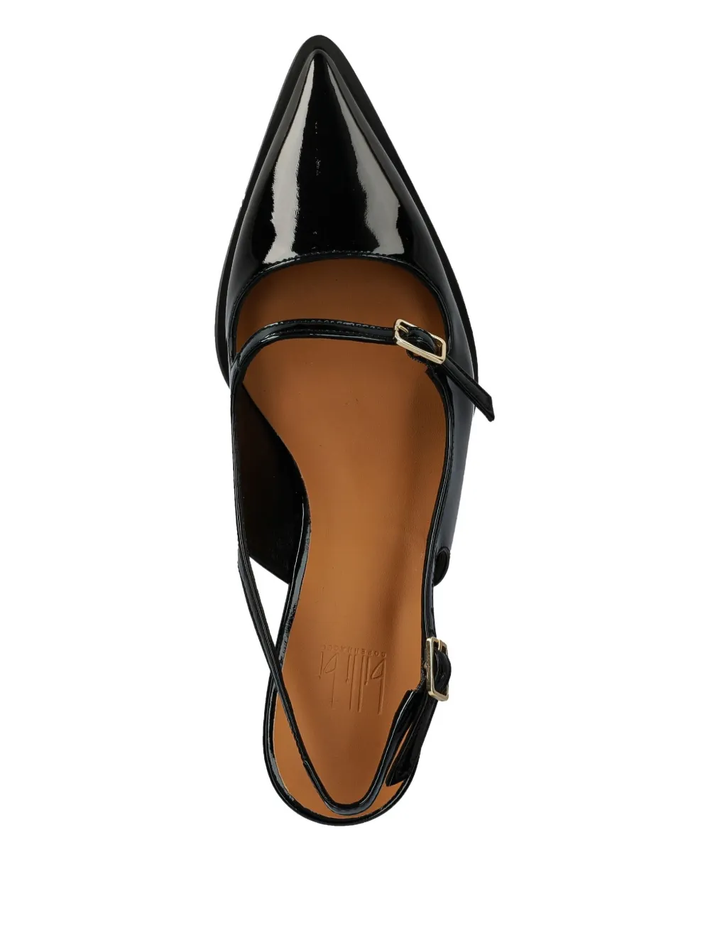 BILLI BI 45 mm slingback pumps met gesp Zwart