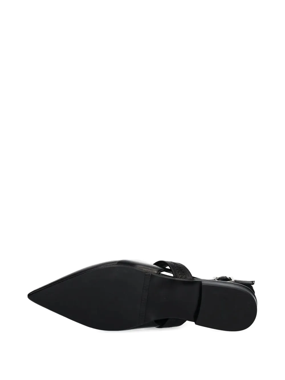Billi Bi Slingback Pointed-toe Sandals In Black