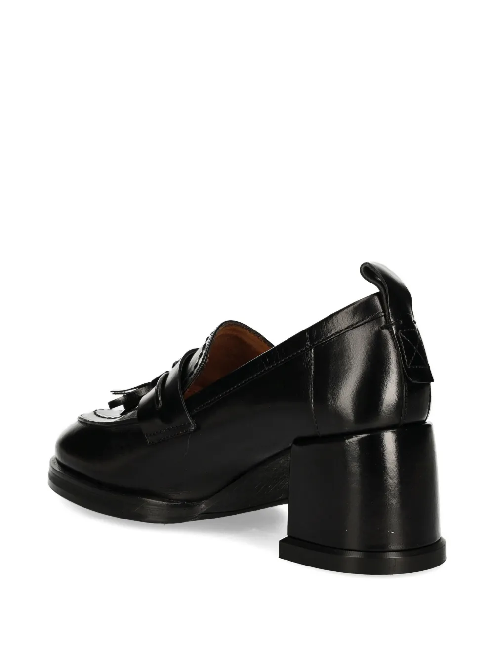 BILLI BI 60mm tassel block-heel pumps Black