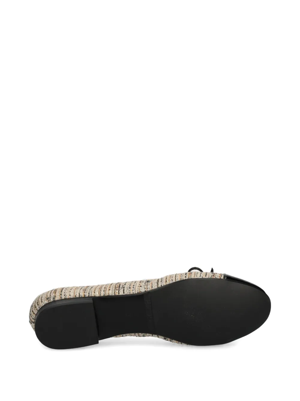 BILLI BI Tweed platte pumps Beige