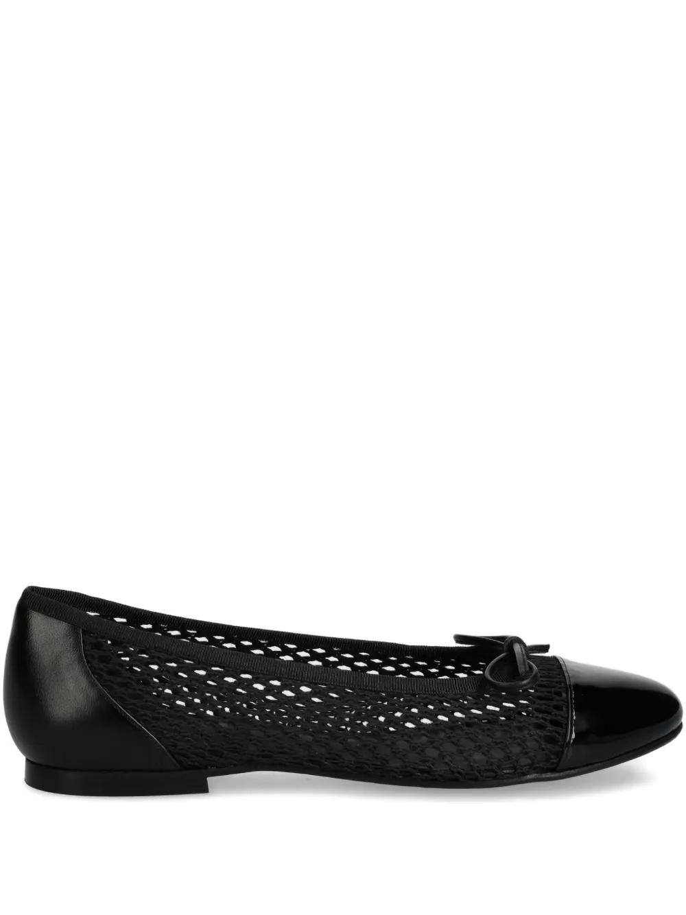 BILLI BI mesh-panels cap-toe ballet flats | Black | Image 1