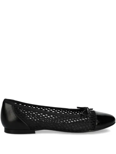 BILLI BI mesh-panels cap-toe ballet flats