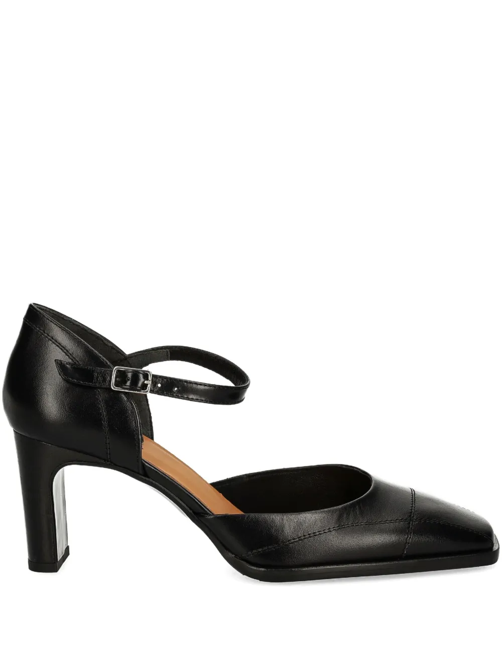 BILLI BI 70mm square-toe ankle-strap pumps | Black | Image 1