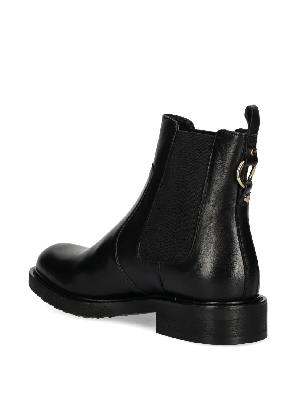 BILLI BI A7103 laarzen met elastische vlakken en gouden detail Zwart