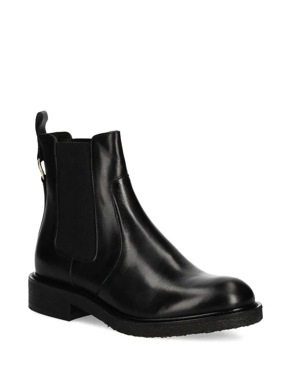 BILLI BI A7103 laarzen met elastische vlakken en gouden detail Zwart