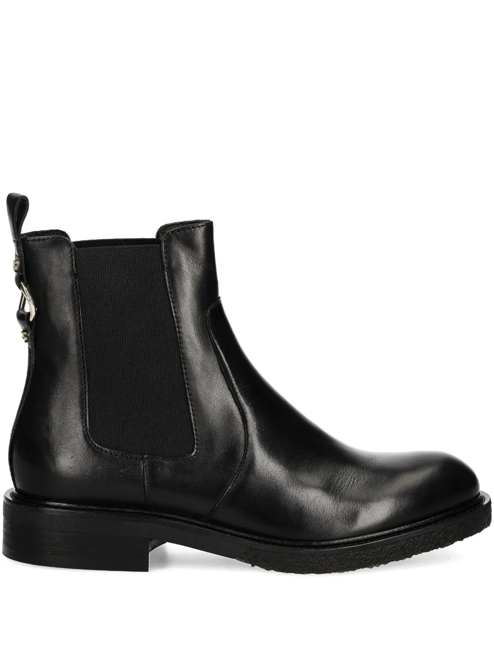 BILLI BI A7103 laarzen met elastische vlakken en gouden detail Zwart