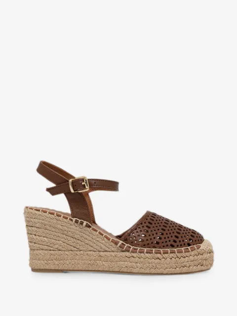 BILLI BI perforated wedge espadrilles