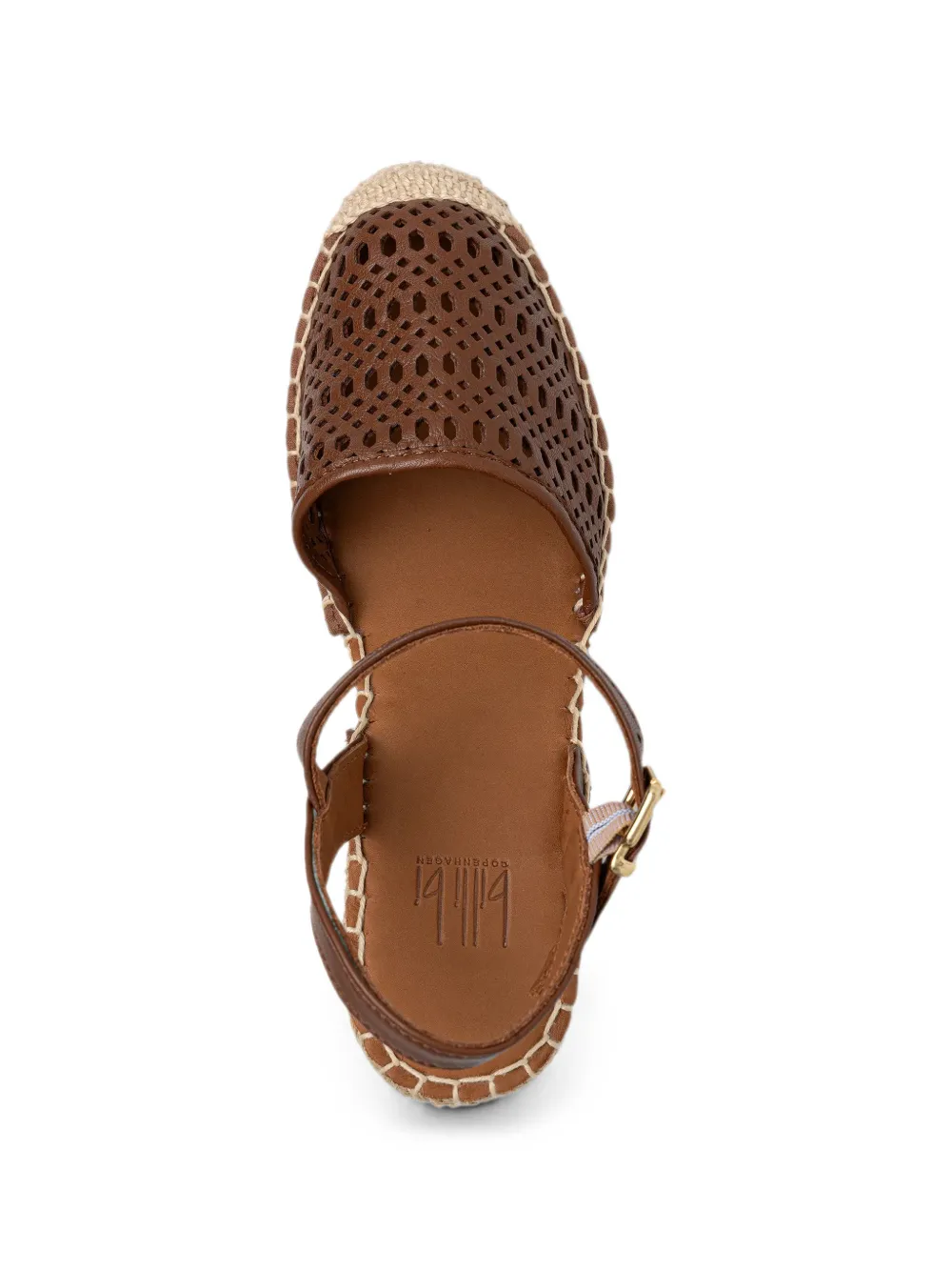 BILLI BI perforated wedge espadrilles Bruin