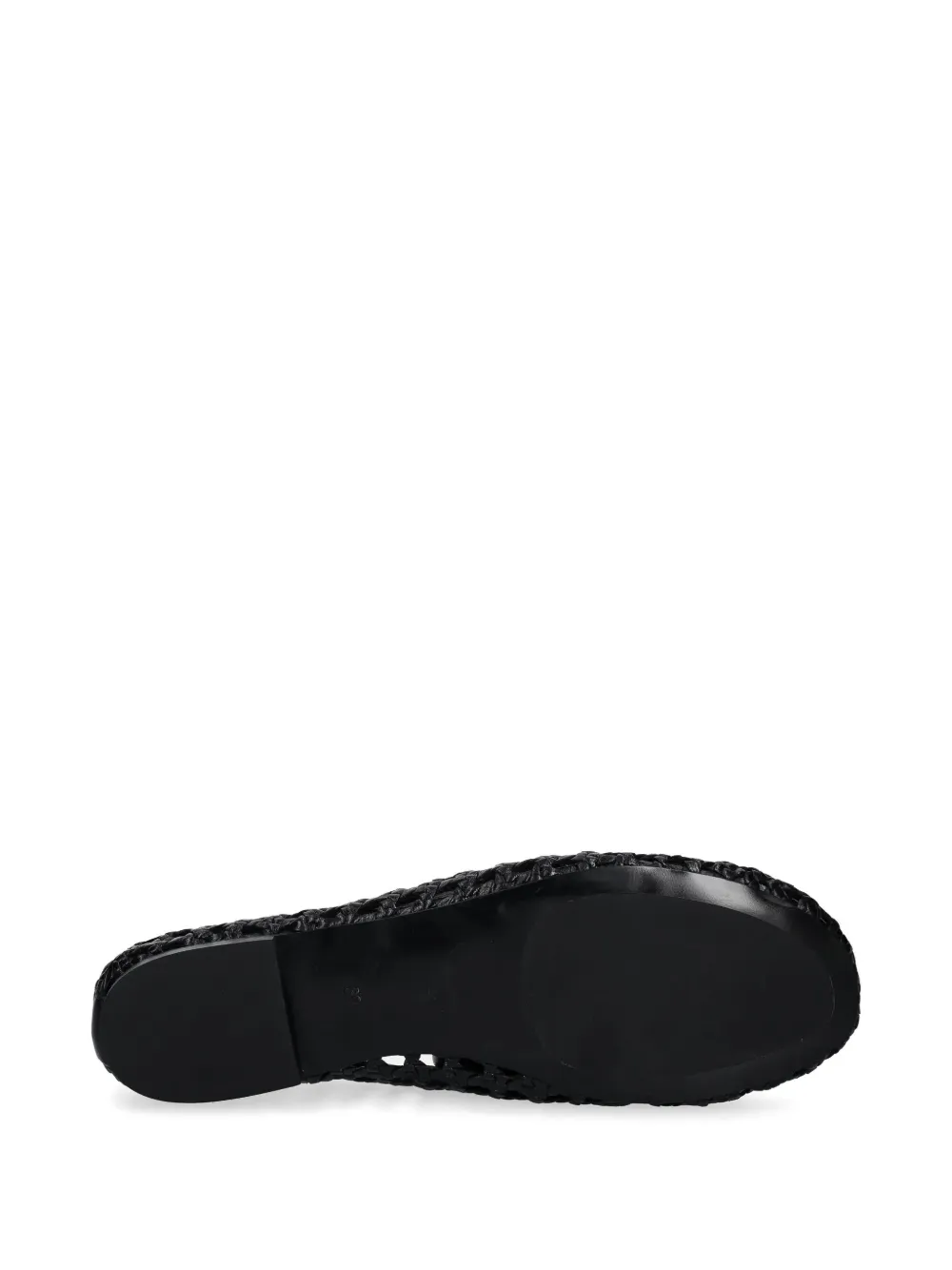 BILLI BI woven ballet flats Zwart
