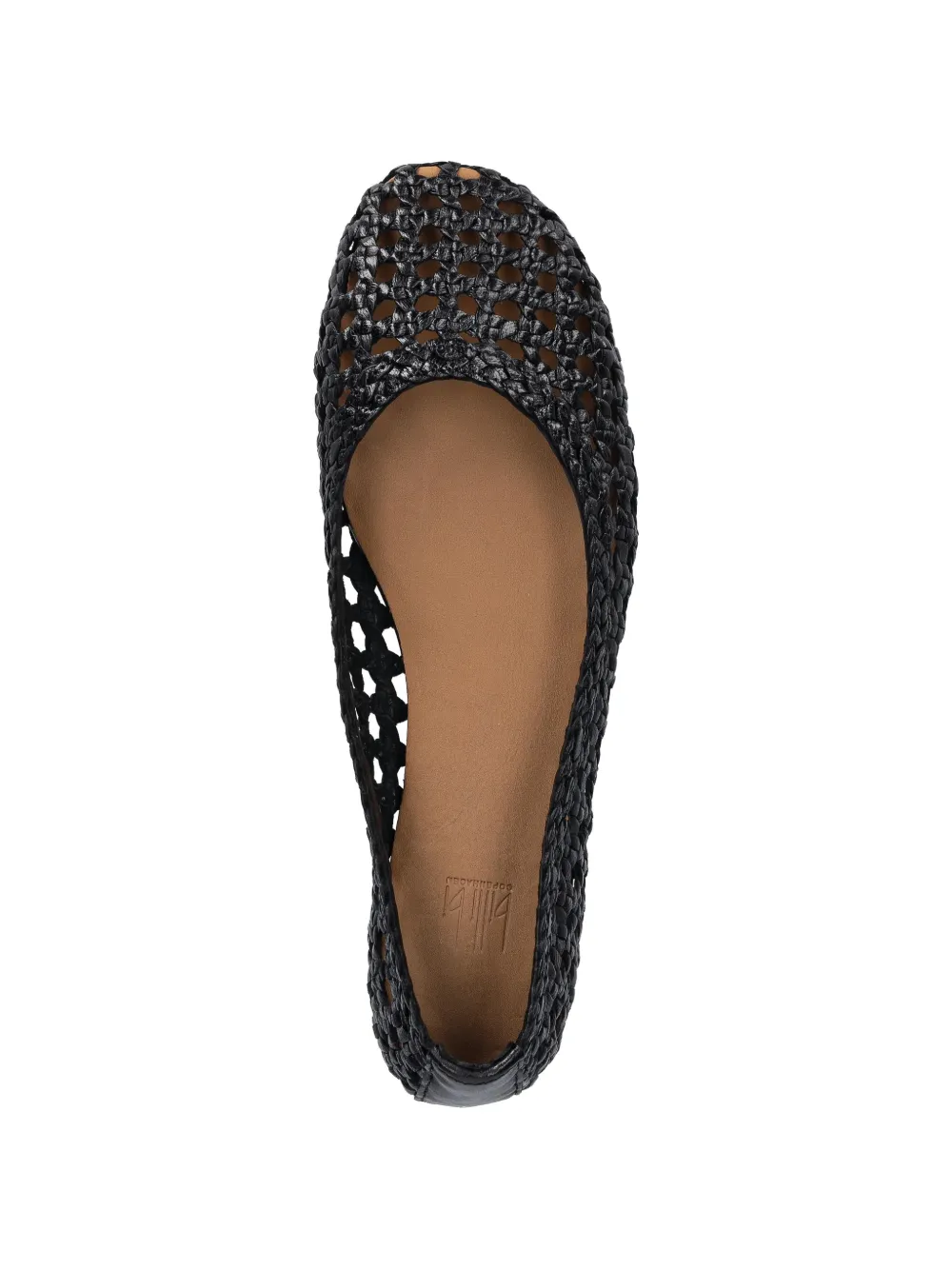 BILLI BI woven ballet flats Zwart