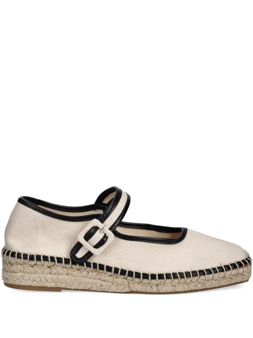 Billi Bi Buckle-strap Espadrille In Neutral
