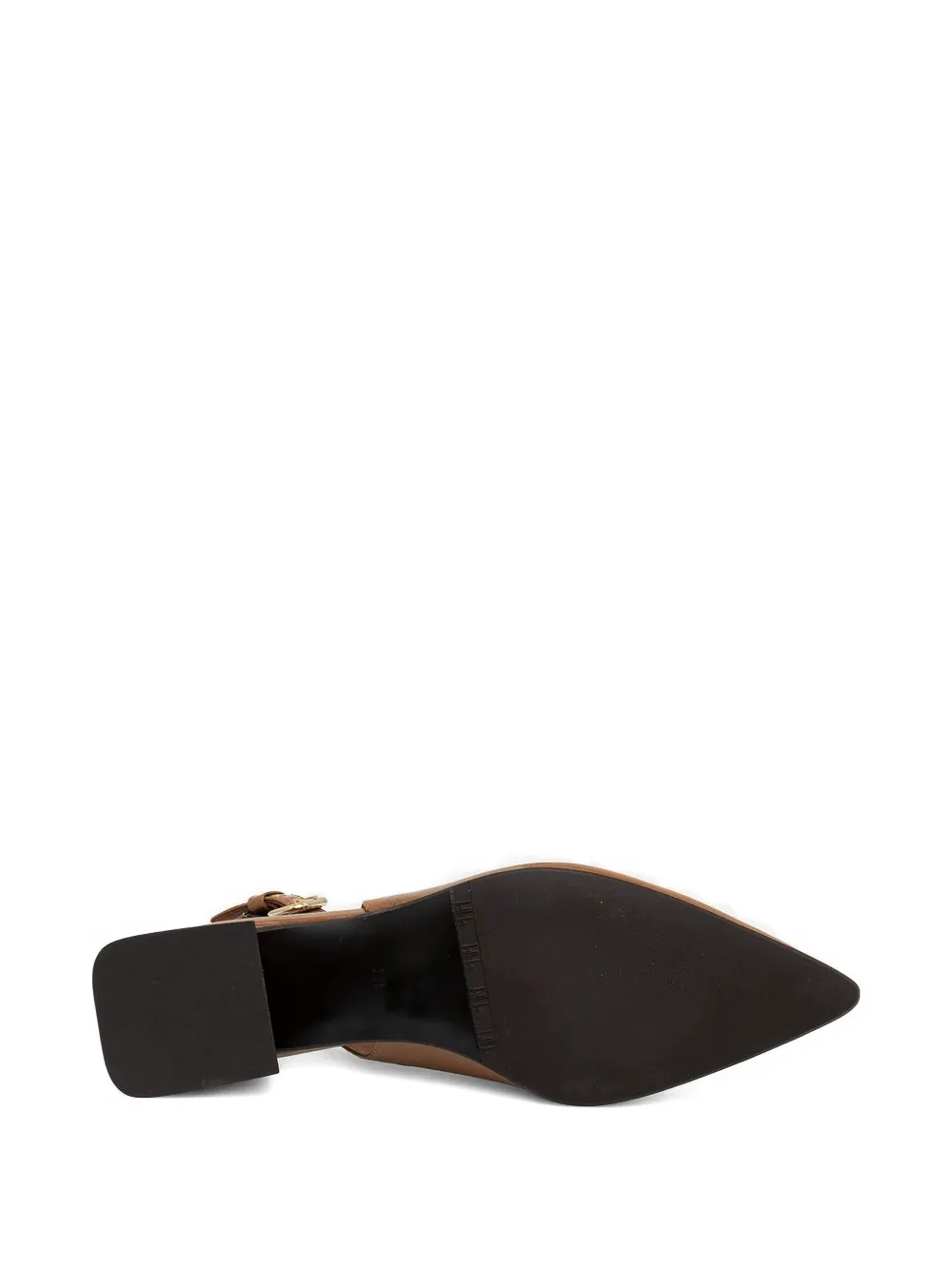 Billi Bi 40mm Slingback Block-heel Pumps In Brown
