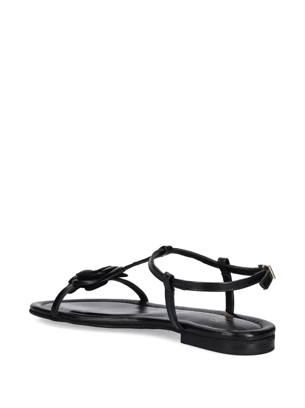 BILLI BI Sandalen met T-bandje en bloemdetail Zwart