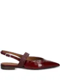BILLI BI A8023 pointed-toe slingback flat pumps - Red