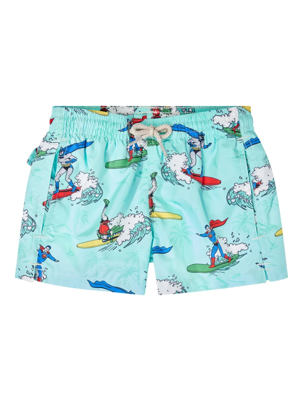 MC2 Saint Barth Kids graphic-print swim shorts Blauw