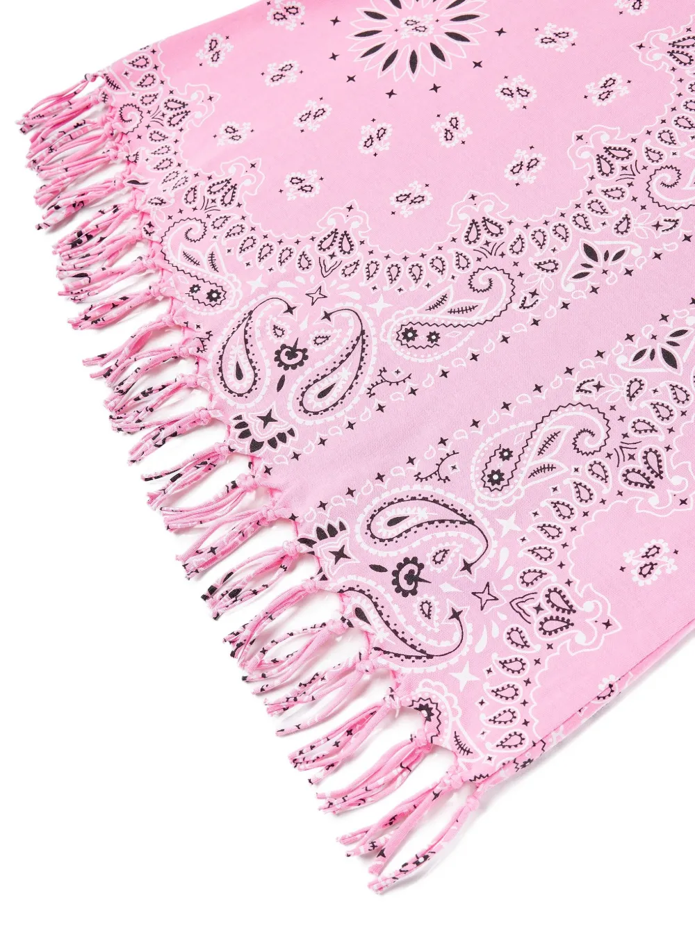 MC2 Saint Barth Kids bandana-print tasselled dress Roze