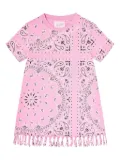 MC2 Saint Barth Kids bandana-print tasselled dress - Pink
