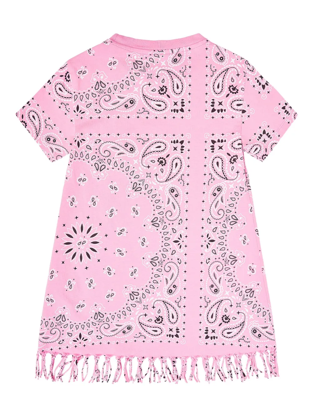 MC2 Saint Barth Kids bandana-print tasselled dress Roze
