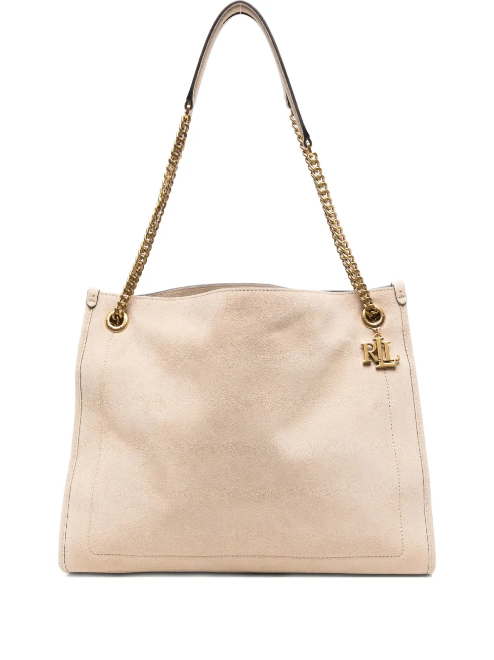 Lauren Ralph Lauren chain-strap suede tote bag | Neutrals | Image 1